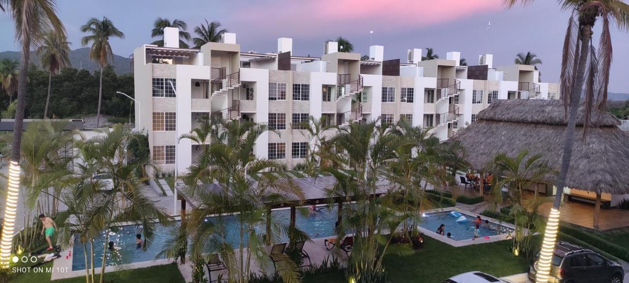 Moderno Depa Con Terraza Y Vista Extraordinaria Manzanillo Exterior foto
