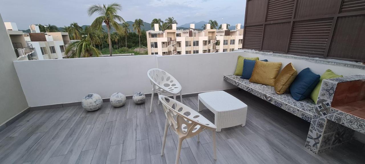 Moderno Depa Con Terraza Y Vista Extraordinaria Manzanillo Exterior foto